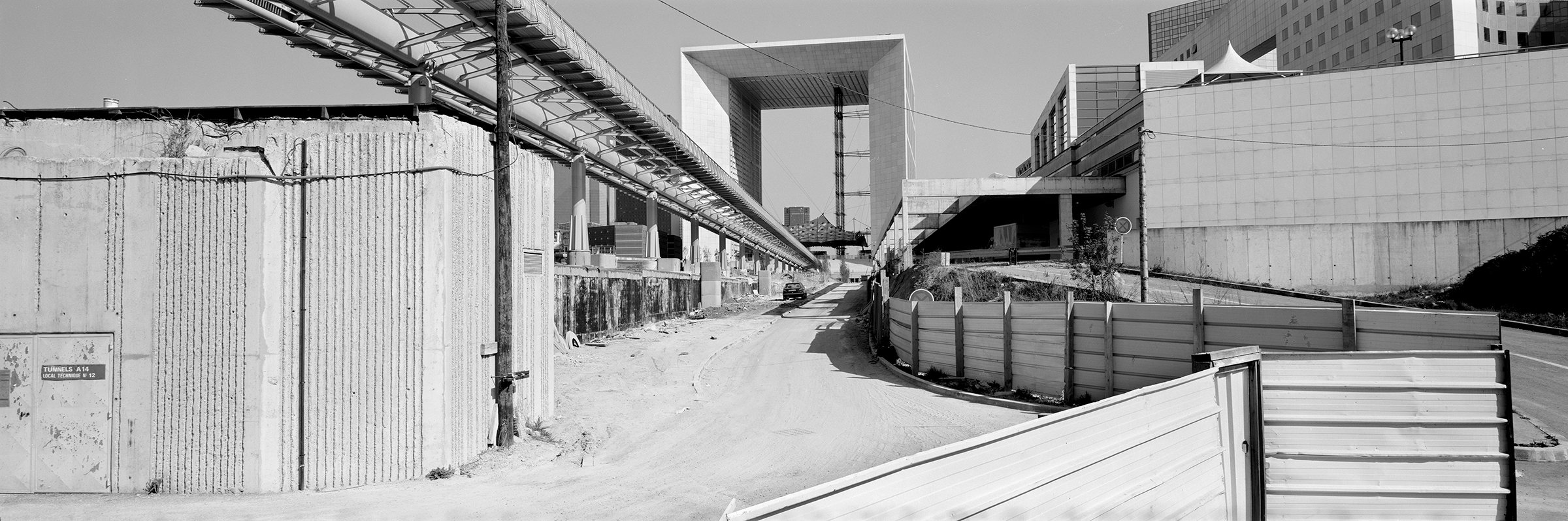 Get to France — Construction site behind the Grande Arche, La Défense, Puteaux, 1996